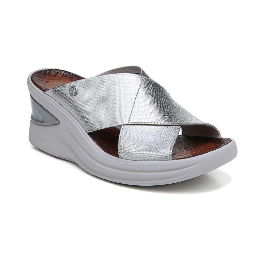Vista Wedge Sandal - Silver