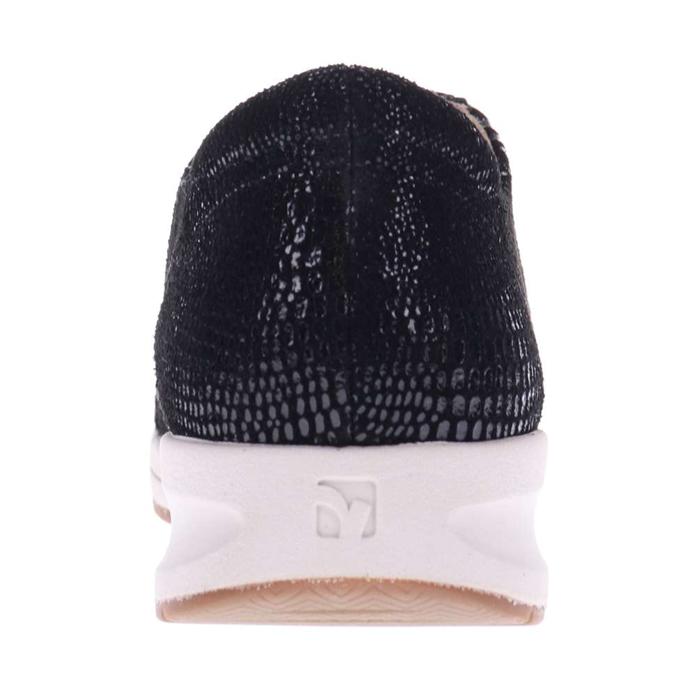 Athens Lace-Up Sneaker - Black Lizard