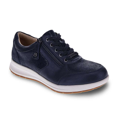 Boston Zip Sneaker - Sapphire/Navy Lizard