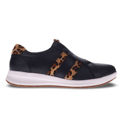 Bruges Slip-On Sneaker - Onyx/Leopard