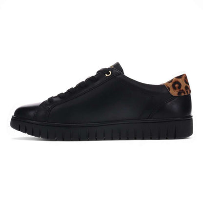 Luna Lace-Up Sneaker - Black Leopard