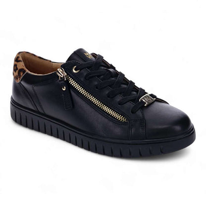 Luna Lace-Up Sneaker - Black Leopard