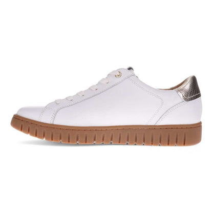Luna Lace-Up Sneaker - White/Tan