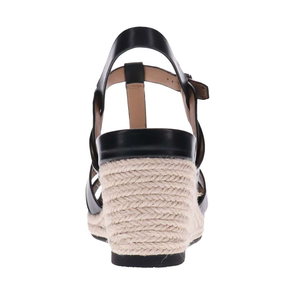 Diva Wedge Sandal - Black