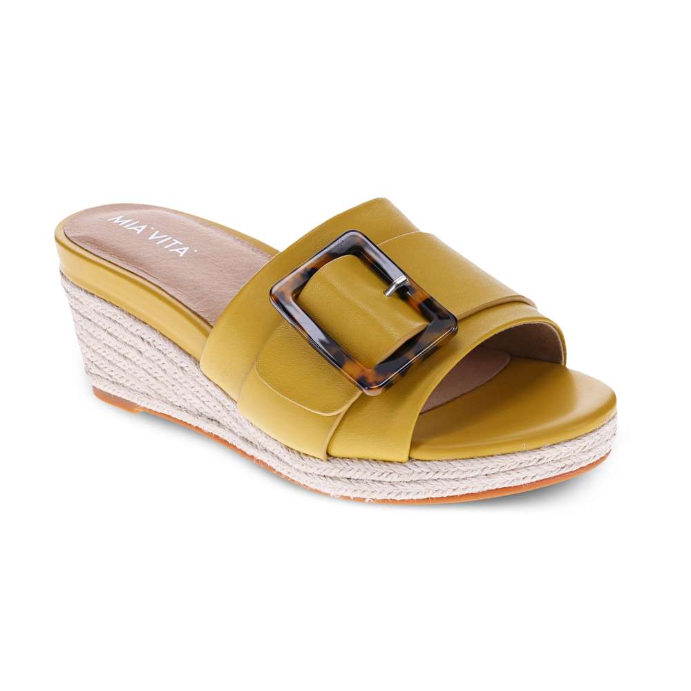 Dove Wedge Sandal - Yellow