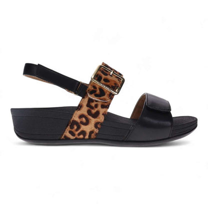 Florini Platform Sandal - Black Leopard