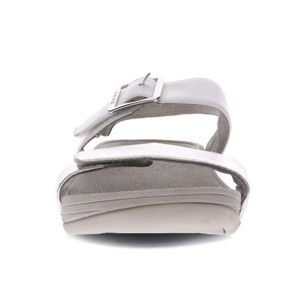 Florini Platform Sandal - White/Silver