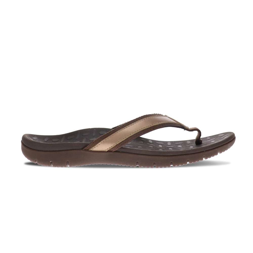 Focus Women's Toe Post Sandal - Bronze