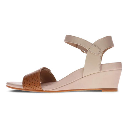 Nelly Wedge Sandal - Tan
