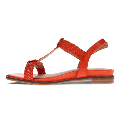 Olympia Adjustable Sandal - Tangerine