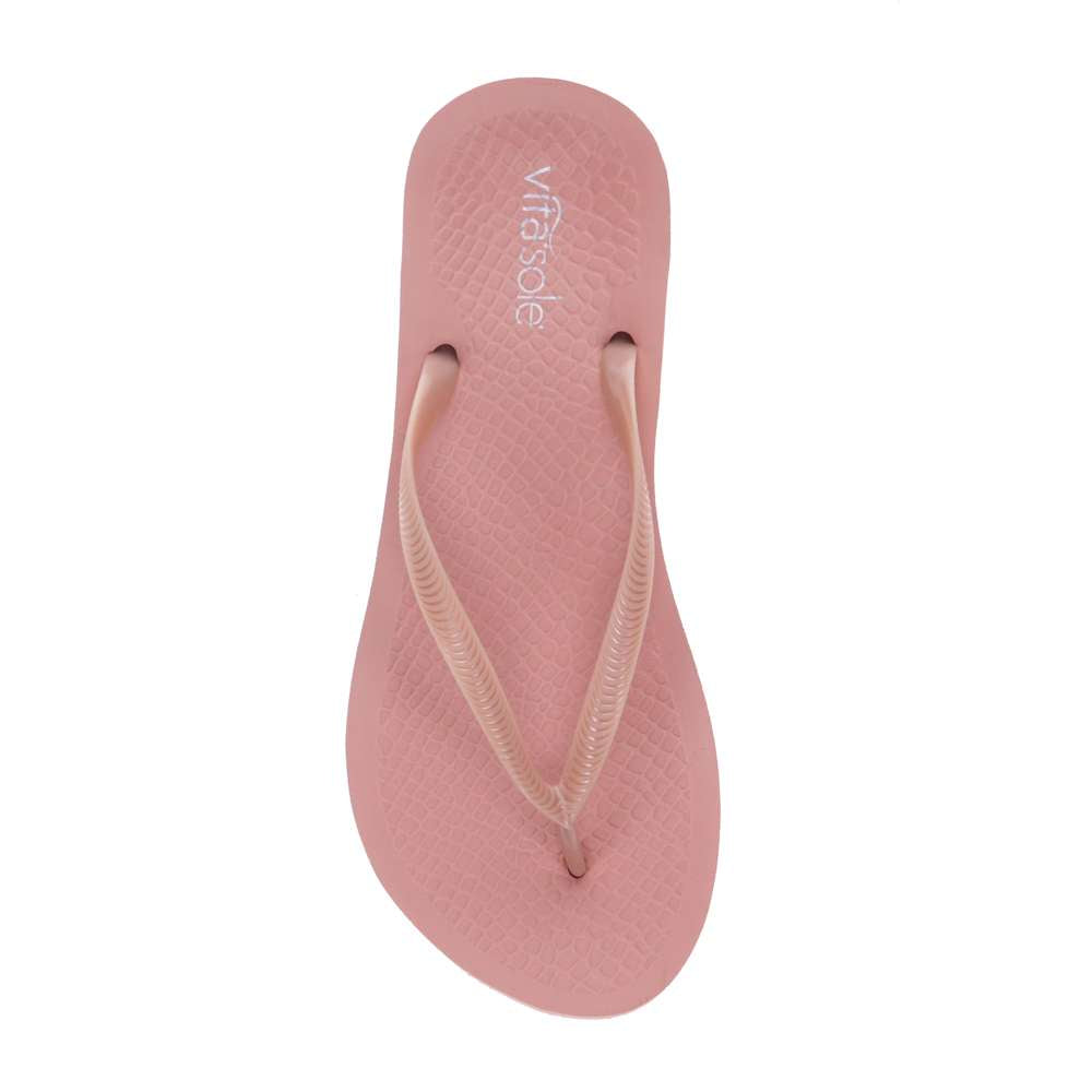 Venice Solid Women's Toe Post Sandal - Rose Gold