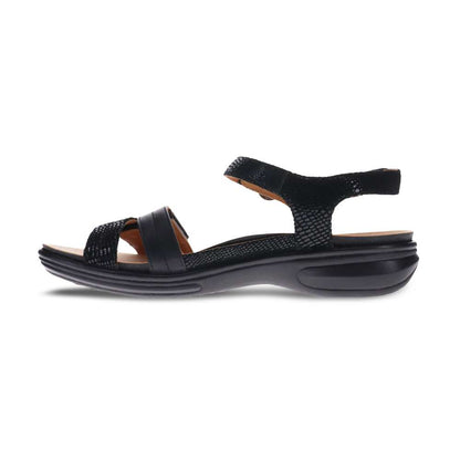 Barbados Sandal - Black French/Lizard