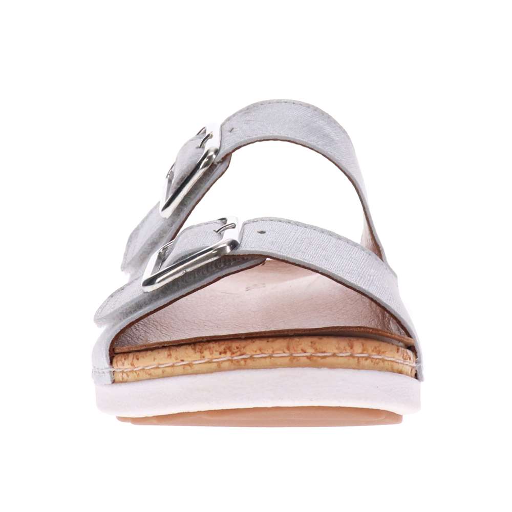Brighton Slide Sandal - White Linen