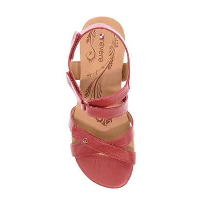 Casablanca Wedge - Ruby Metallic