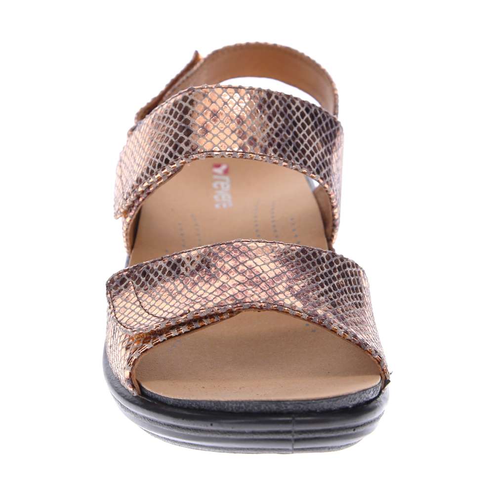 Como Adjustable Sandal - Bronze Snake