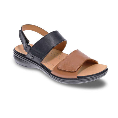 Como Adjustable Sandal - Black/Tan