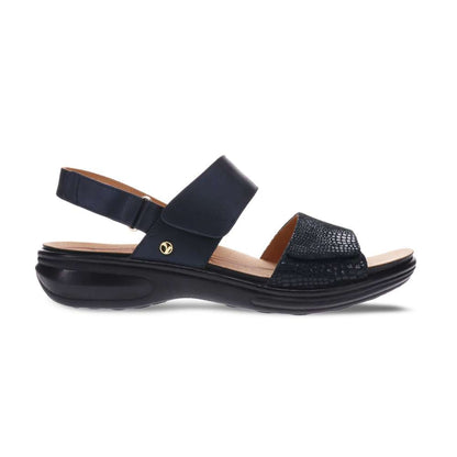 Como Adjustable Sandal - Sapphire/Navy Lizard
