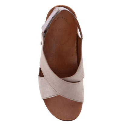 Cottesloe Sandal - Gold Linen