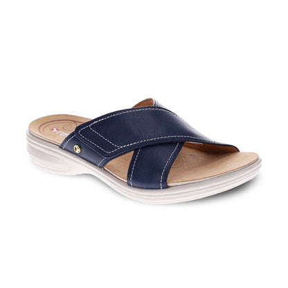 Denia Slide - Blue French