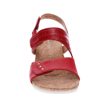 Grenada Wedge - Red French/Croc