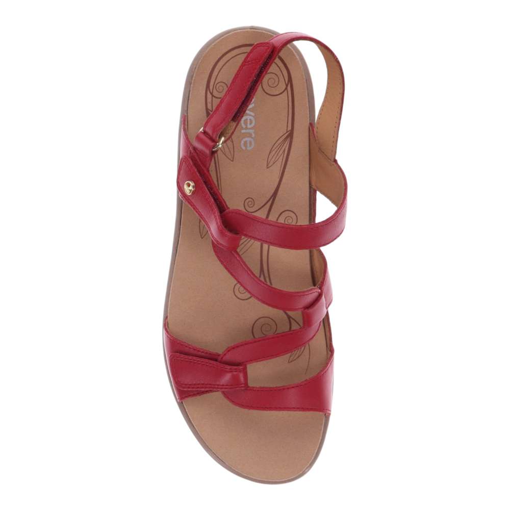 Miami Adjustable Sandal - Ruby Red