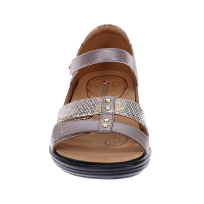 Negara Sandal - Champagne/Metallic Interest