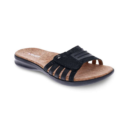 Peru Slide Sandal - Black Lizard