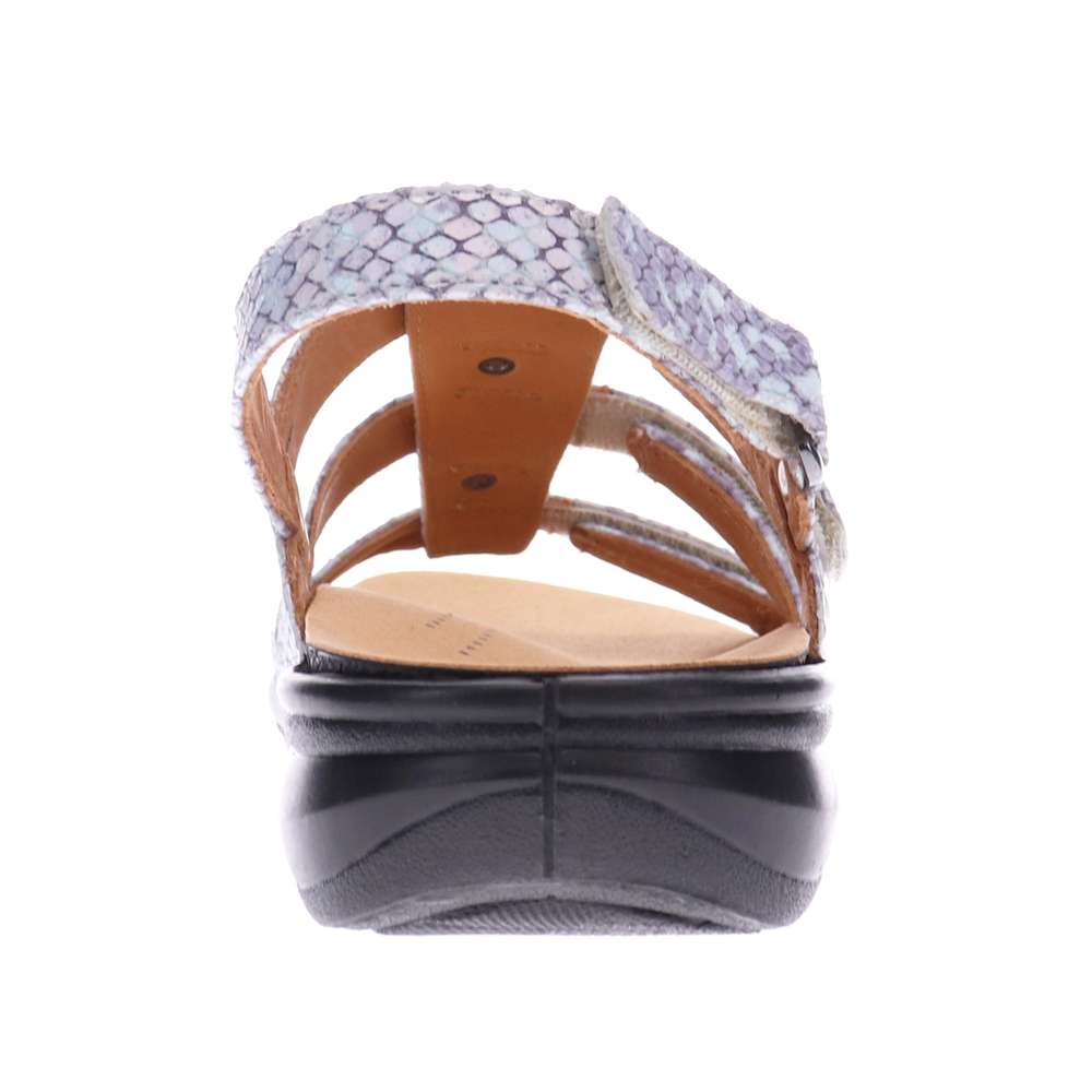 Toledo Backstrap Sandal - Teal Snake