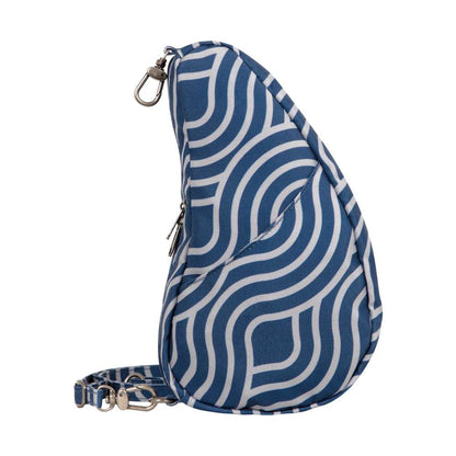 Reversible Print Backpack Large Baglett - Blue Wave