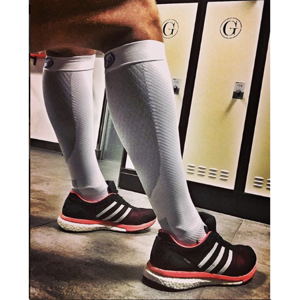 Sports Compression Leg Sleeve (FS6+) - White