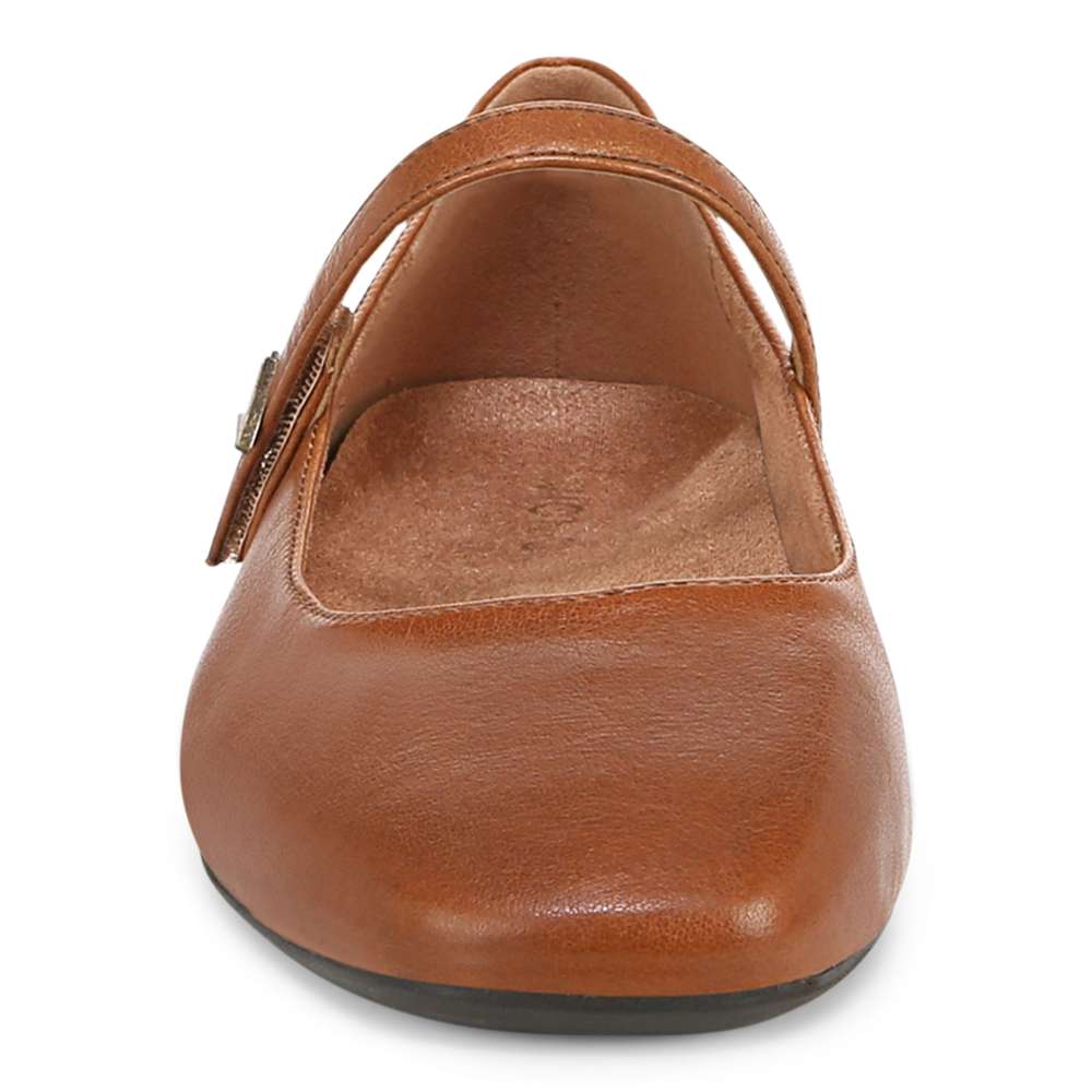 Alameda Mary Jane Flat - Tan