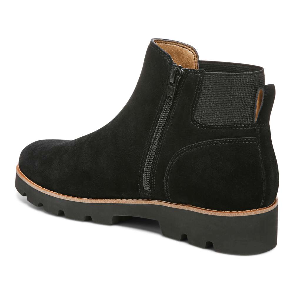 Brionie Chelsea Boot - Black Suede
