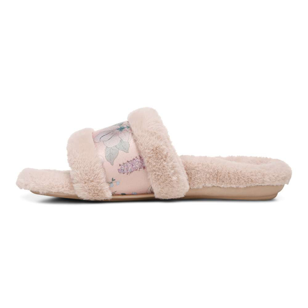 Erma Slipper - Peach Botanical