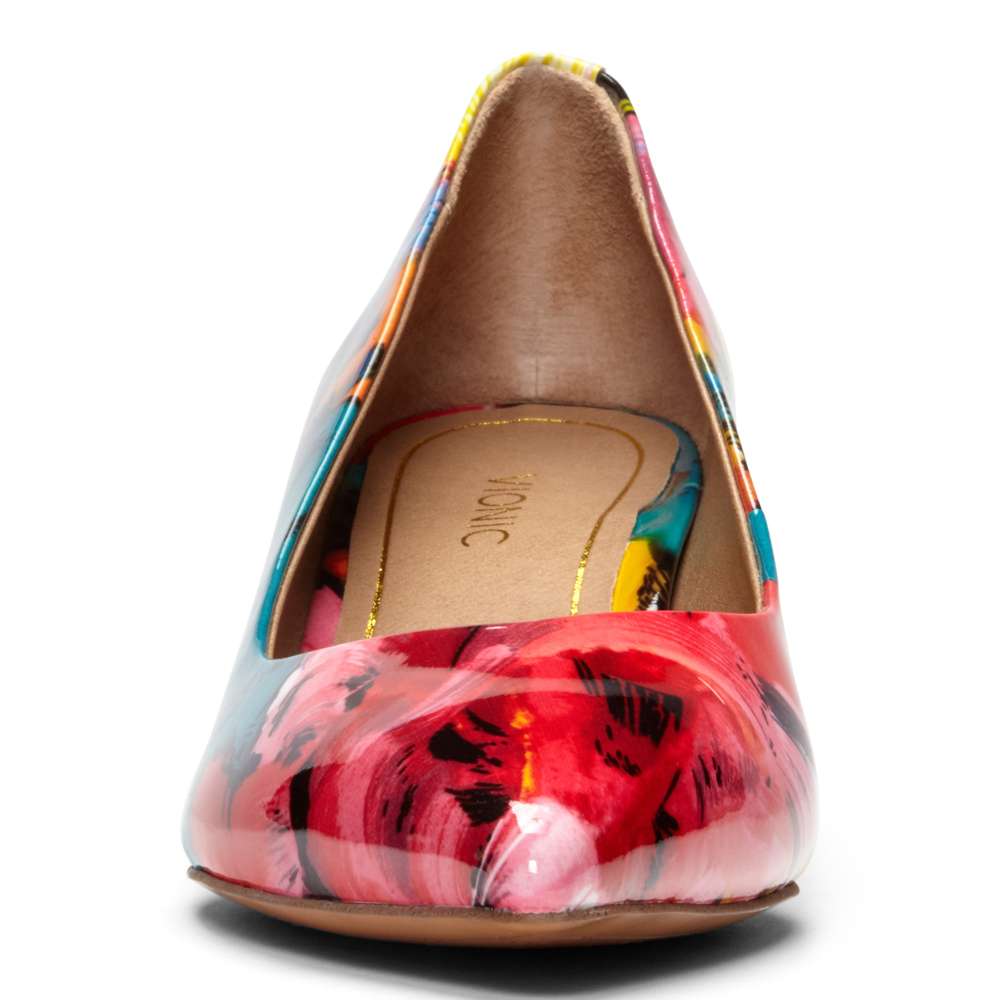 Josie Kitten Heel - Black Floral