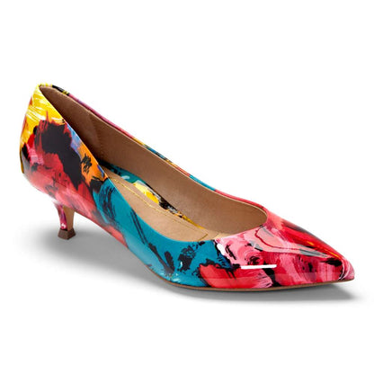 Josie Kitten Heel - Black Floral