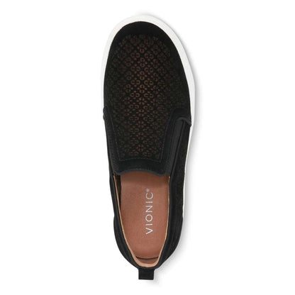 Kimmie Perf Slip-On Sneaker - Black Suede