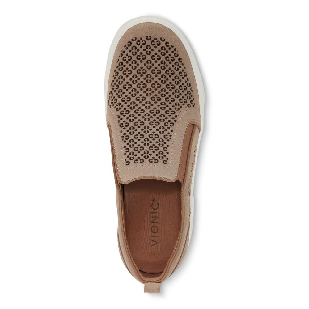 Kimmie Perf Slip-On Sneaker - Wheat