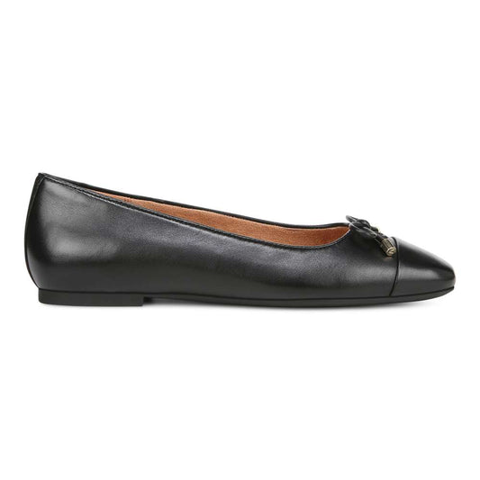 Klara Flat - Black Leather