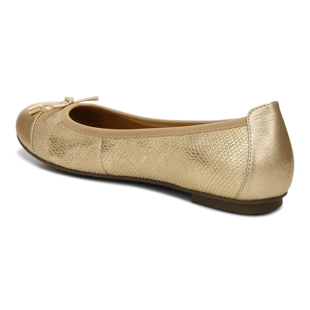 Minna Ballet Flat - Gold Snake