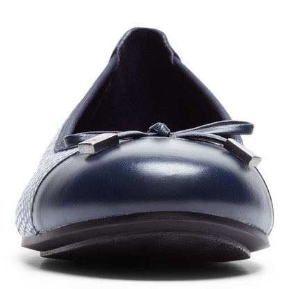 Minna Ballet Flat - Navy Snake