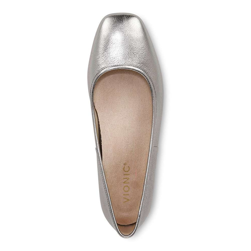 Orinda Ballet Flat - Pewter Metallic