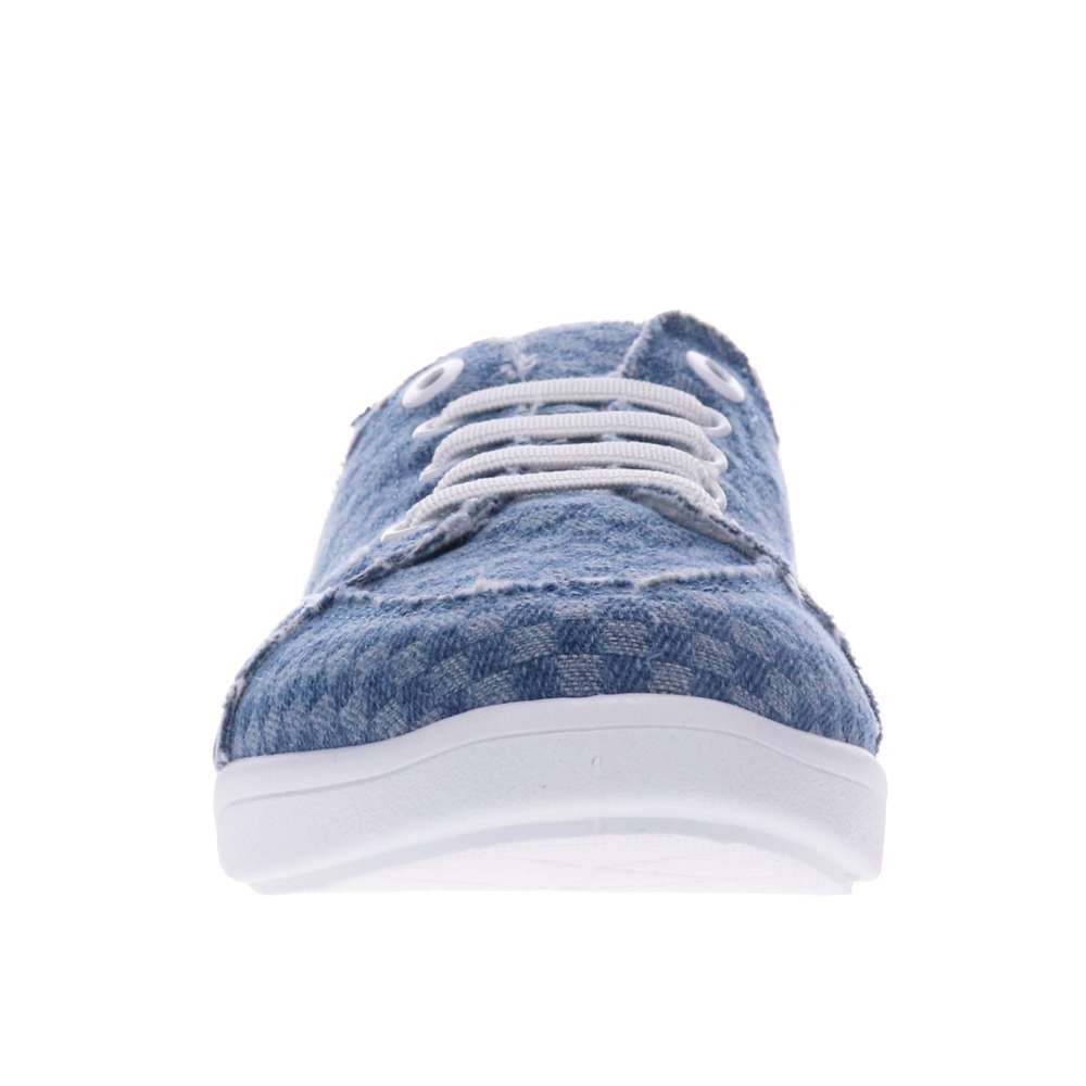 Pismo Casual Sneaker - Blue Checkered Denim