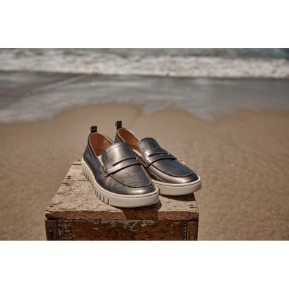 Uptown Loafer - Gunmetal Leather