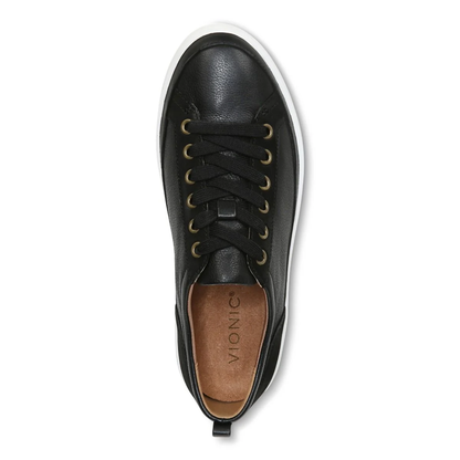 Winny Lace-Up Sneaker - Black Leather Nubuck