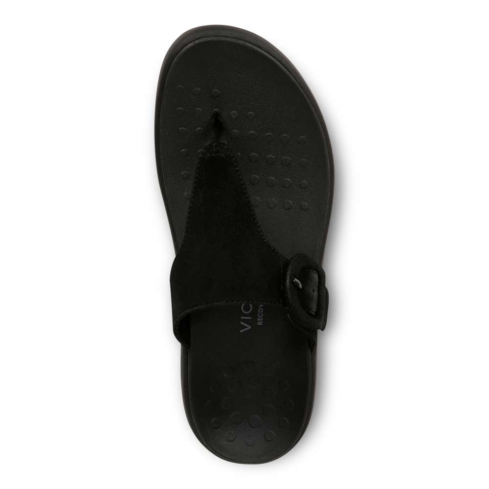 Activate Recovery Sandal - Black Suede