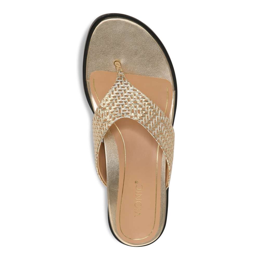 Agave Toe Post Sandal - Gold