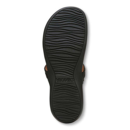 Amaya Toe Post Sandal - Black