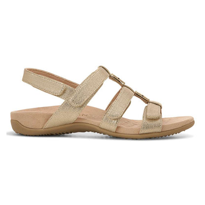 Amber Adjustable Sandal - Gold Metallic