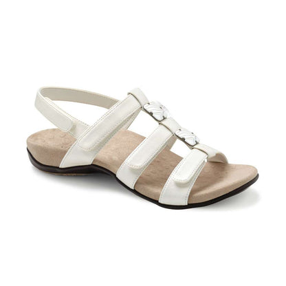 Amber Adjustable Sandal - White