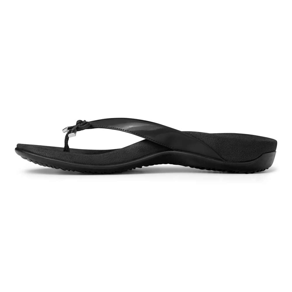 Bella Toe Post Sandal - Black